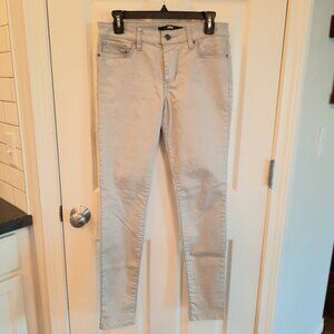 Else Ankle Skinny Stretch Jeans in Silver/Gray, Size 28
